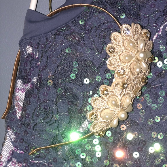 Weissman Lyrical Ballet Dance Costume Purple XXLC - Picture 4 of 10